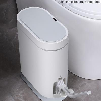 9L Mülleimer mit Deckel Toilettenbürste Smart Sensor Automatische Badezimmer Abfall Mülleimer Haushalt wasserdicht schmale Naht Müll
