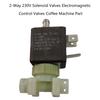 230V Electromagnetic Control Valve Plastic Electrical Solenoid Valve Steam Valve Plastic Material for Coffee Machines