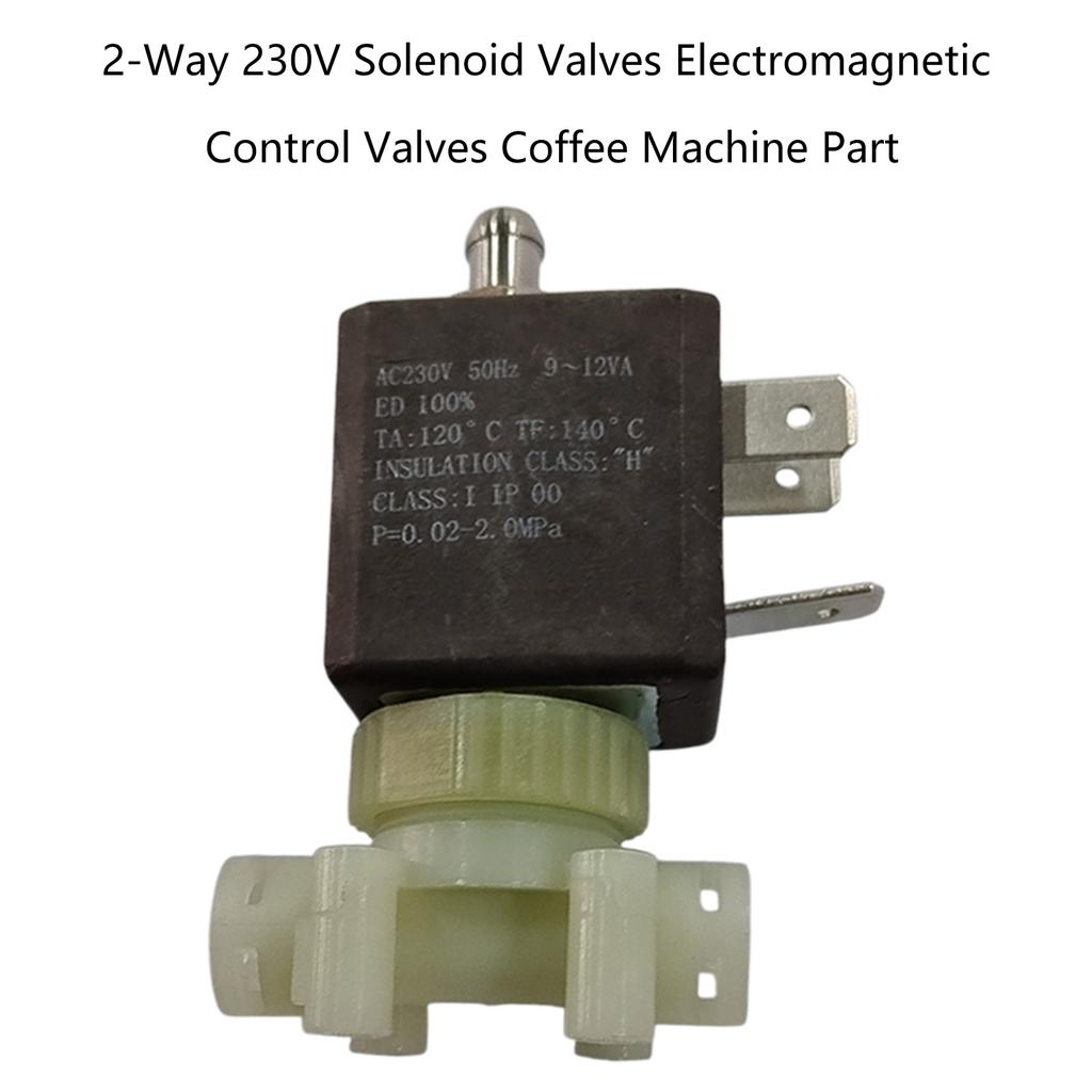 230V Electromagnetic Control Valve Plastic Electrical Solenoid Valve Steam Valve Plastic Material for Coffee Machines