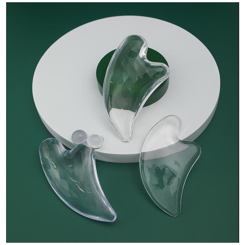 1Pcs Transparent Gua Sha Board Gua Sha Massage For Face Lifting Gua Sha Scraping Face Massager Resin
