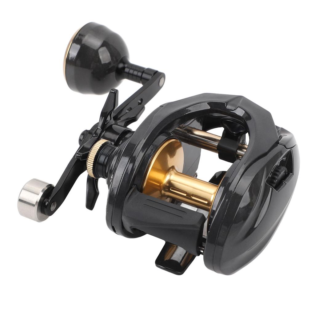 Baitcasting Reel Carbon Fiber Magnetic Braking with Single Rocker Arm Stainless Steel Bearings Metal Wire Cup Fishing