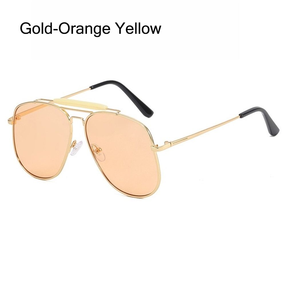 Fashion Oversized Metal Frame Sunglasses Street Shooting Outdoor UV Protection Sun Glasses Pilot Shades for Women & Men