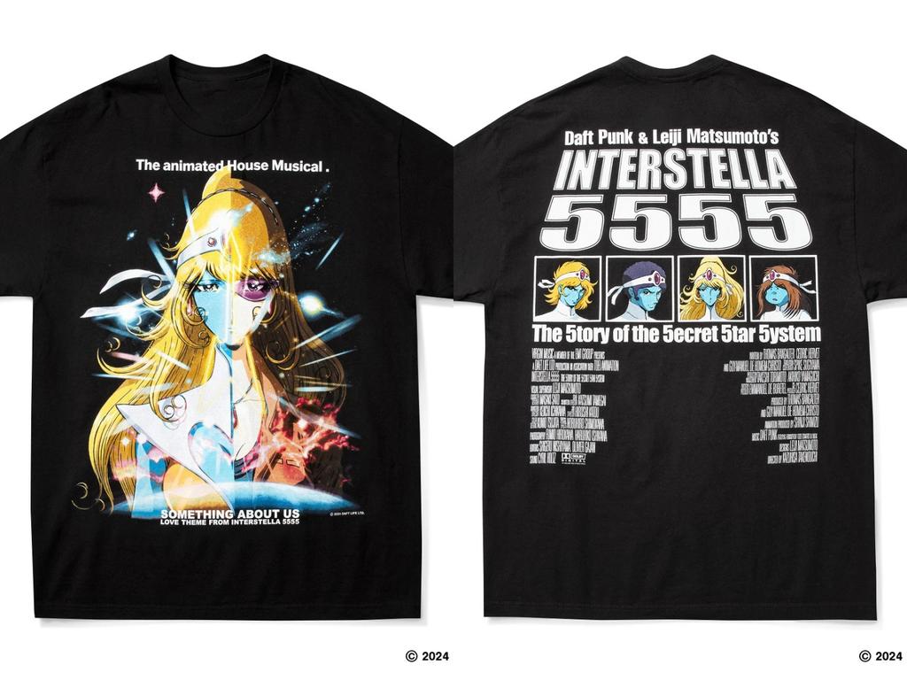 Rock Punk Heavy Metal Band T-shirts Leiji Matsumoto and DAFT PUNK Short Sleeve Oversized Y2k Casual Cotton Women Men Clothes Top