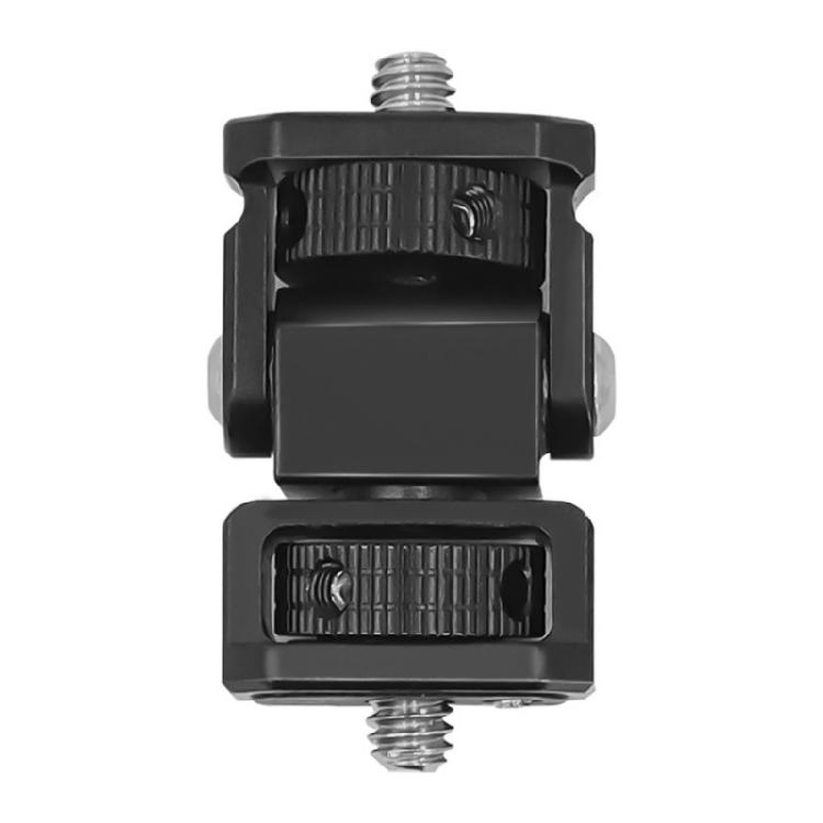Universal Hot Shoe Mount Field Monitors Holder with Double 1/4inch Screw for Tripod and PTZ Video Shoot Equipment