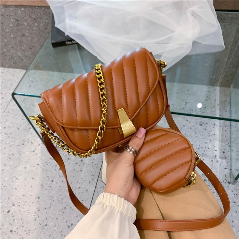Autumn small bag women's bag 2025 new popular fashion personalized shoulder messenger bag Korean version small square bag
