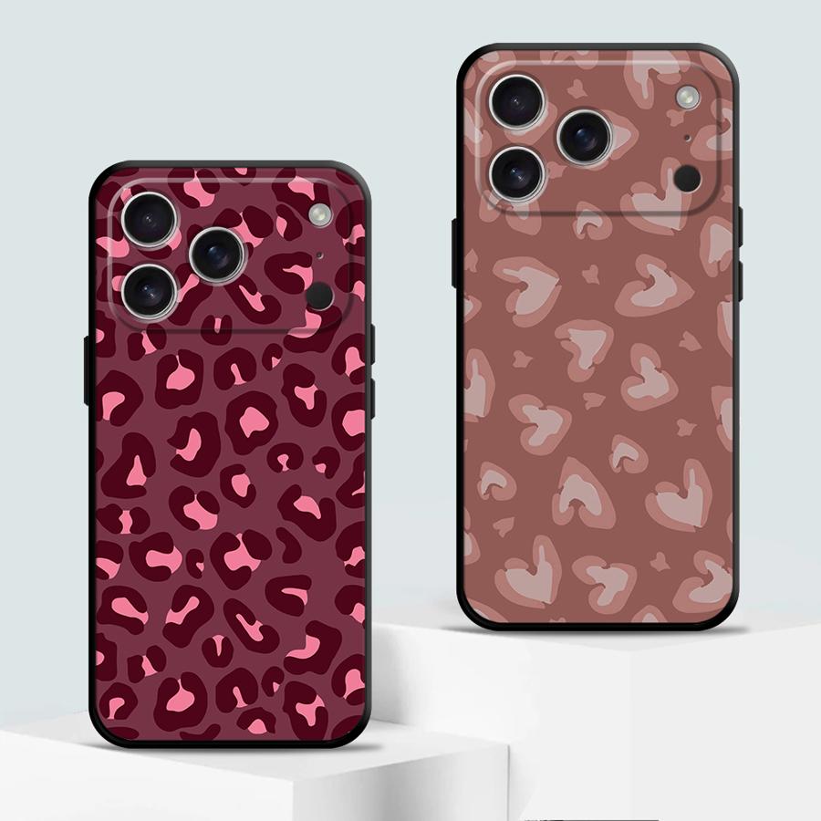 Case for Apple iPhone 17 Pro Max XR XS MAX 14 12 15 Pro 7 8 Air 16 13 11 Funda Phone Cover Leopard Print