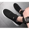 Men Breathable Mesh Flyknit Slip On Casual Soft Sole Running Sneakers