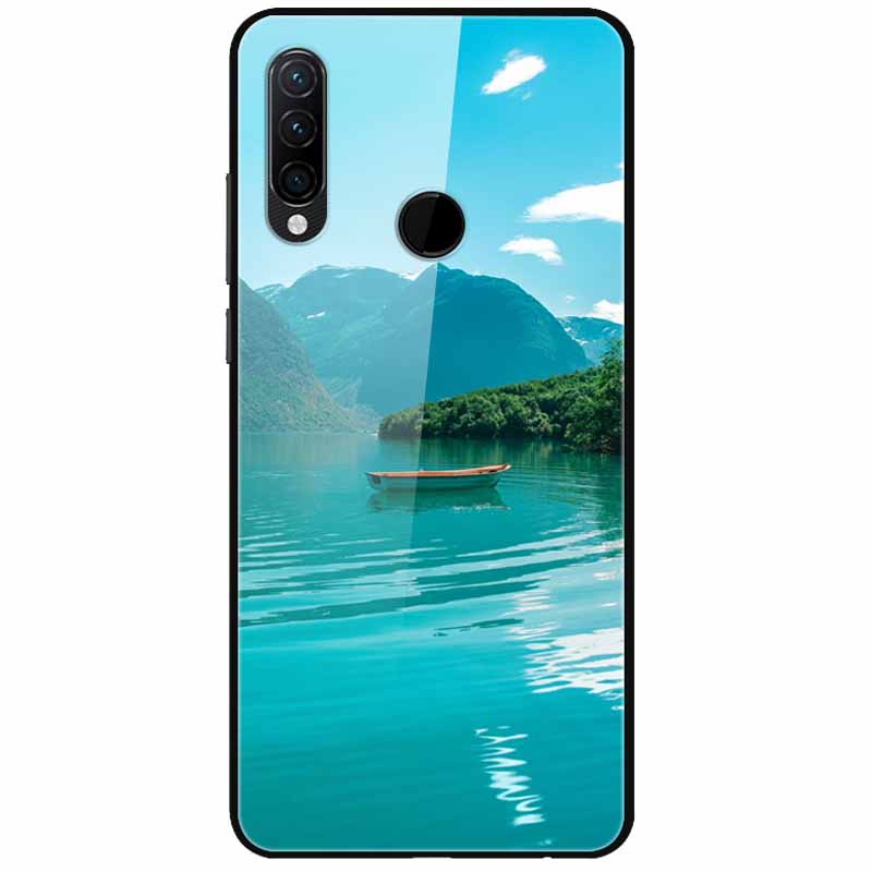 For Huawei P30 Pro Lite Case Cool Tempered Glass Luxury Coque Covers for Huawei P20 Lite P 20 P20Pro P30Pro P 30 Hard Back