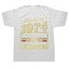 50 let Starý Vintage 1974 50. Narozeniny Dámské Tričko Manželka Manžel Dárky k Narozeninám Nápisy Citát Grafické Topíky Streetwear 61408