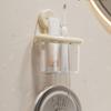 Multi-Functional Toothbrush Storage Rack Plastic Bathroom Shelf Storage Box  Bathroom