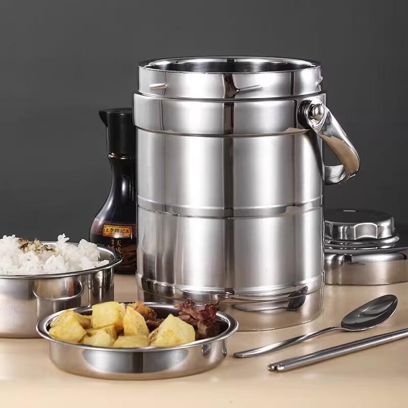 JingQingFu Edelstahl Isolierte Mehrschichtige Lunchbox