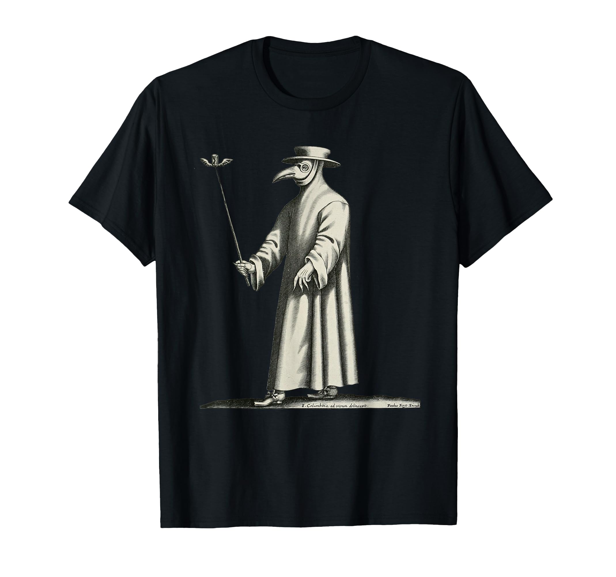 Plague Doctor Medieval Steampunk Vintage Horror T-Shirt
