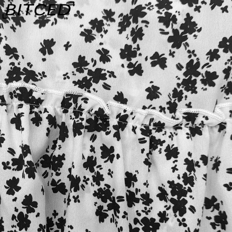 BITCED Women's Fashion Casual Floral Print Summer Spring Skirt