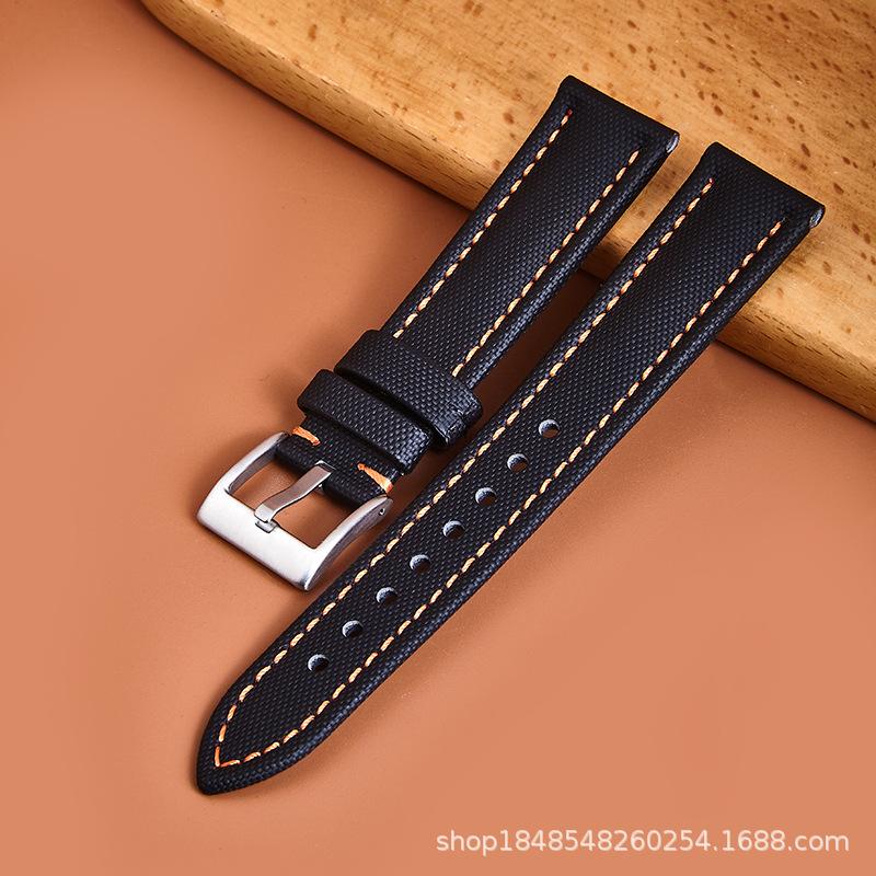 Nylon Sticker Leather Strap Suitable 19/21/23 Mm Smart Strap Bracelet Soft Strap