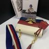 [Pre-Owned] Queen Margaret Multicolor Leather Bee Embellished Crossbody Bag - Excellent #1K1R29Q