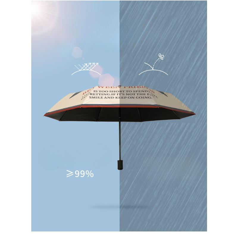 American Retro Umbrella Female Weather Rain Cartoon Dog Cute Student Fully Automatic Folding Sunscreen Sunshade Sun Umbrella