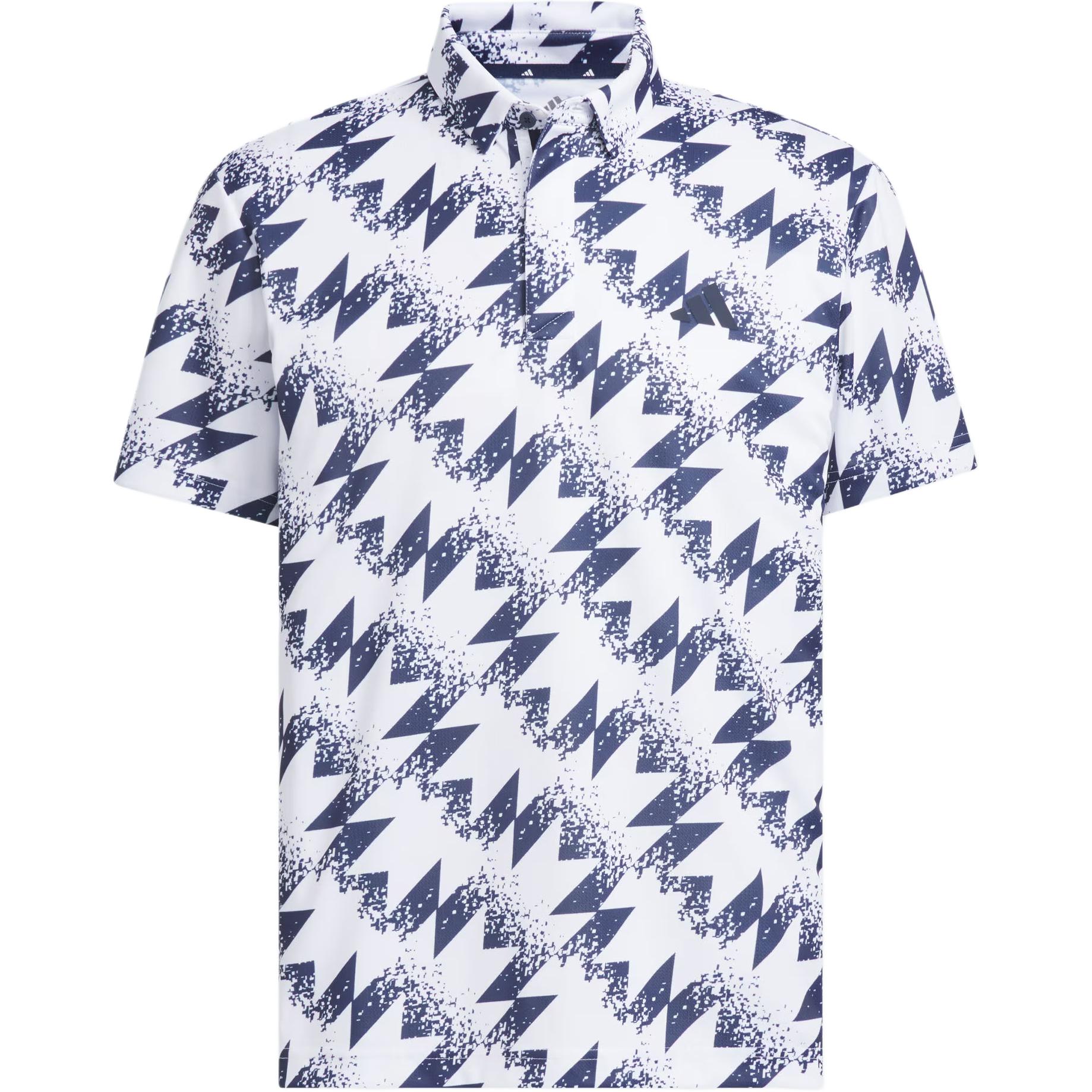 

Adidas AOP Sun Protection UPF50+ Quick-Dry Sports Printed Short Sleeve Golf Shirt Men shirts JY8226 L