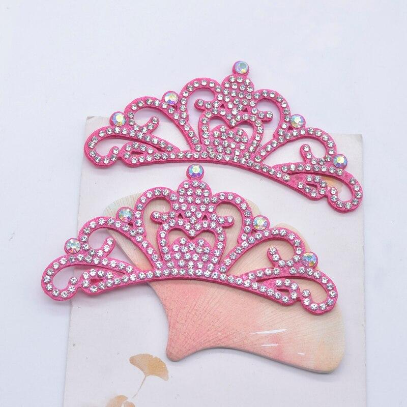 6ks Rose Red Polstrovaná korunka Flatback Scrapbooking Ornamnet Nášivky Příslušenství Potřeby pro kutily