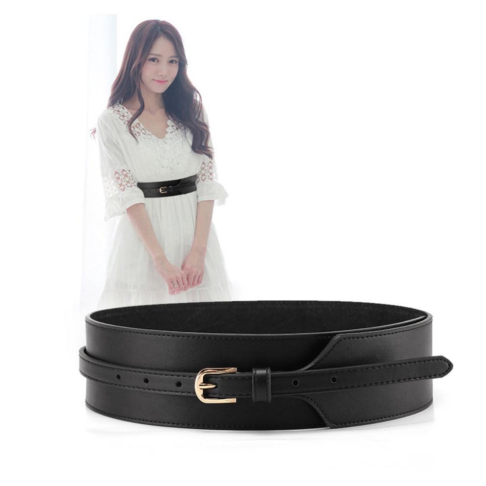 1Pcs 100Cm Wide Waist Belt for Women Retro Style Fashion Belt with Classic Buckle Perfect for Jeans Dresses and