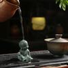 Sandstone Buddha Tea Pet Cute Little Monk Figurine Aquarium Buddha Statues  Office Bookshelf