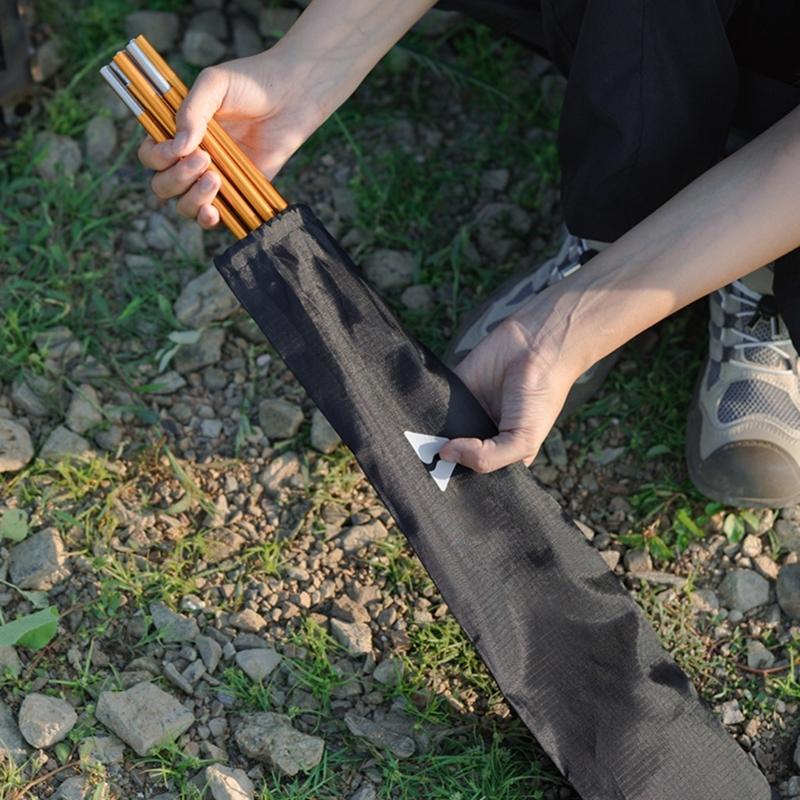 Preassembled Camping Poles Replacement 3.6m 4 Meter 4.4 Meter Adjustable Aluminum Shelter Repair Accessory