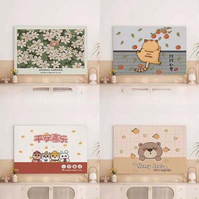 Universal 32 39 43 48 65 75 Inch Television Cover TV Dust Cloth Dust Cover Cloth Household Hanging Desktop Curved Surface