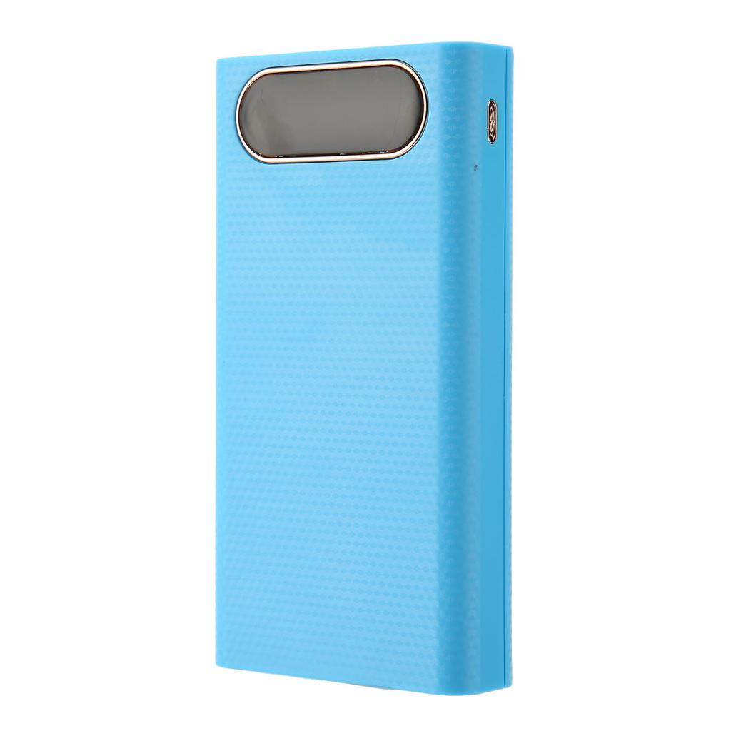 6x21700 Battery Power Bank Case 21700 Battery Box DIY Power Bank Box With LCD Display for Phone Blue