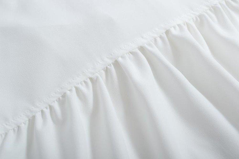 Blouse Lolita Shirt Short Sleeve Top Summer Cute White Women's (S White)