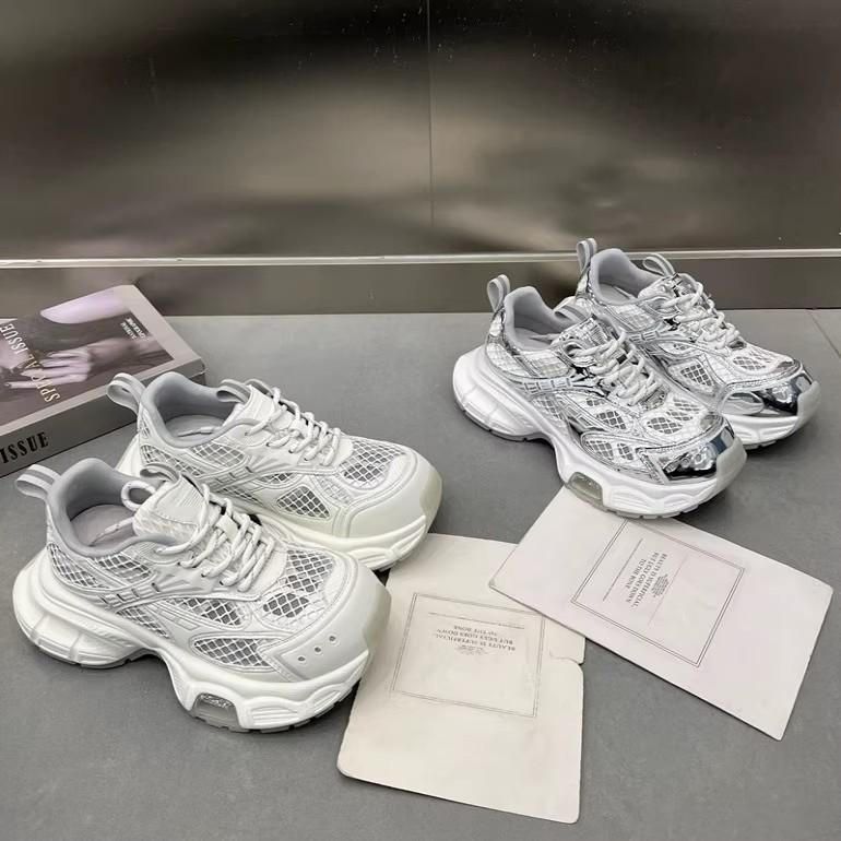 Fashion Thick-soled Thin-mesh Dad Shoes for Women 2025 Summer New European Version Mesh Yarn Breathable and Versatile Casual Sports Shoes Tide