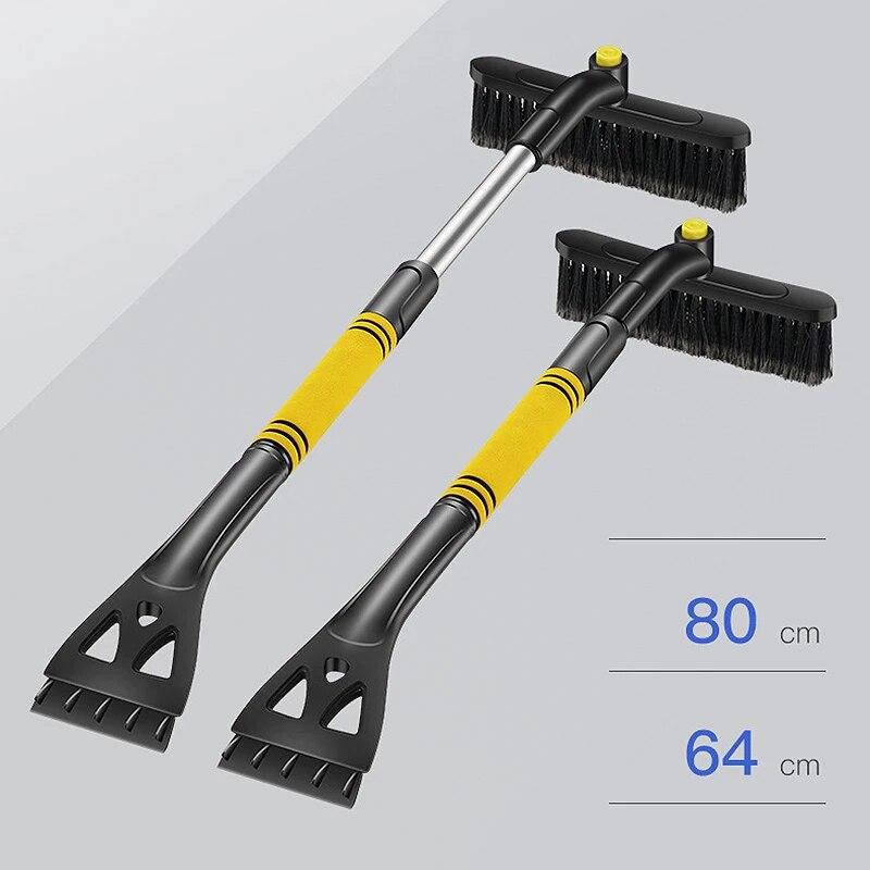 Univerzální kartáč na lopatu na sníh Rotační teleskopický nástroj na čištění automobilových skel 3 v 1 Odnímatelné nástroje na mytí škrabek na led Snows