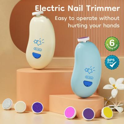 Electric Nail Trimmer Polisher for Baby - Automatic Multifunctional Portable Nail Clipper And File Set Child Care Kit With Light