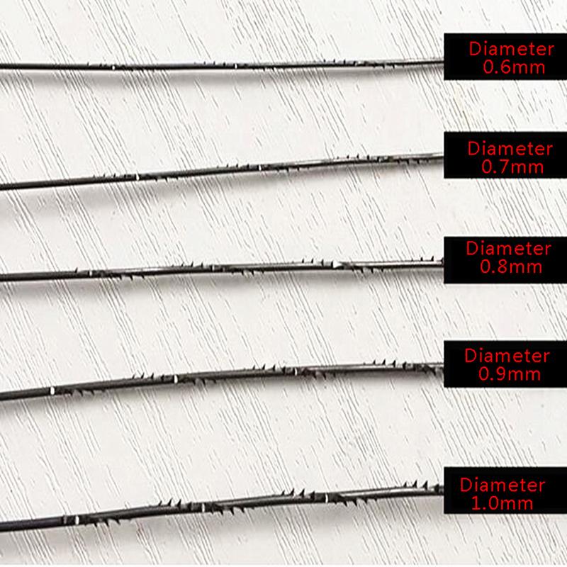 10Pcs/Set Woodworking Multi-Sided Sawtooth Garland Saw Blade Multi Wire Tooth Saw Blade Tools Diameter 0.6 0.7 0.8 0.9 1.0Mm