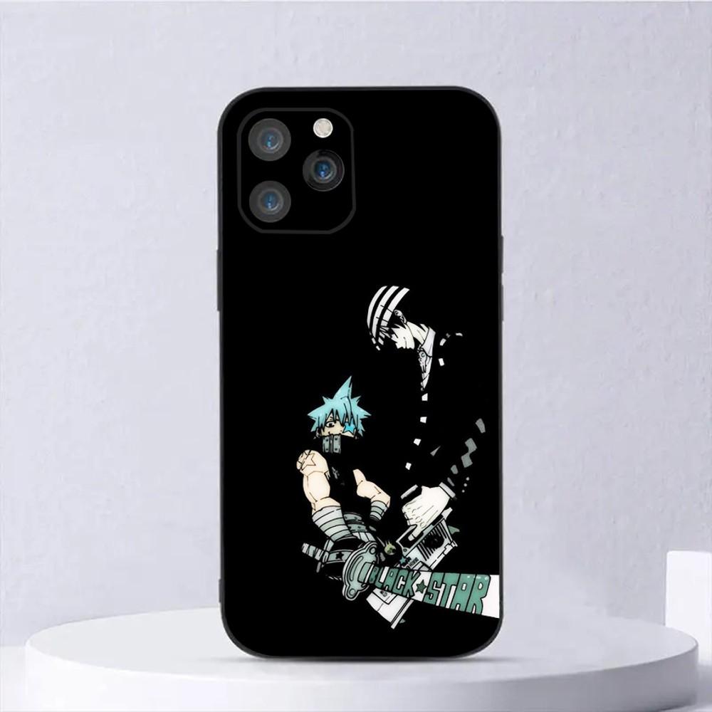 

Death the Kid Phone Case For iPhone 16,15,14,13,12,11,Plus,Pro Max,XS,X,XR,SE,Mini,8,7 Soft Silicone Black Cover iPhone12