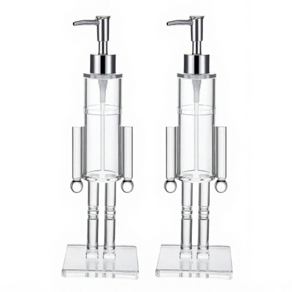 155ml Nutcracker Soap Dispenser Clear Christmas Hand Soap Bottle Refillable Wash Liquid Lotion Pump For Bathroom Kitchen Decor