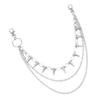 Gothic Metal Spiked Chain Attachment Practical Riveted Design For Clothing Bags Fashion Construction Daily Wear