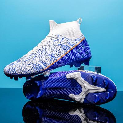 Men's Soccer Shoes Large Size Ultralight Football Boots Boys Sneakers Non-Slip AG/TF Soccer Cleats Ankle Boots Unisex