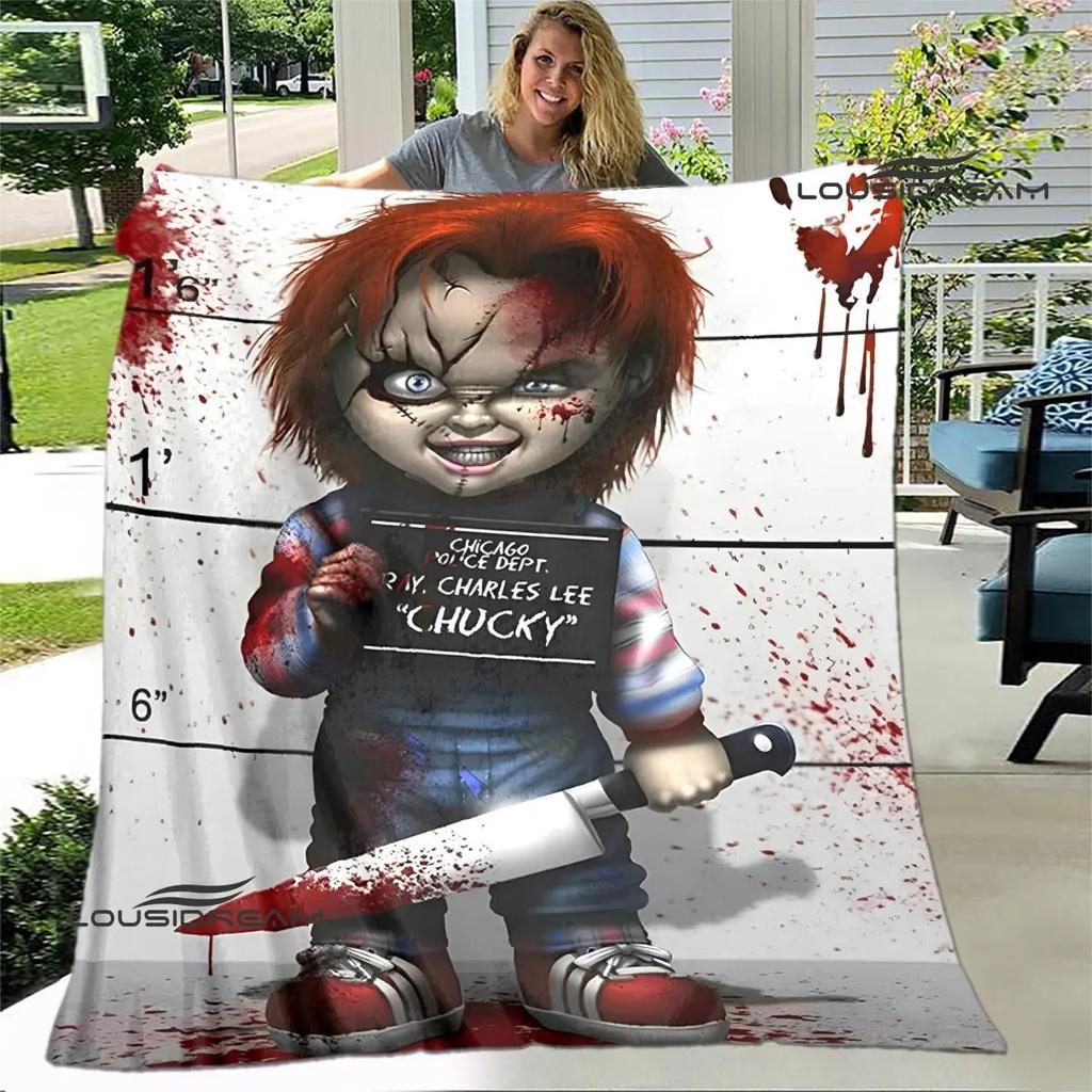 Horror movie Cult of Chucky printing blanket warm blanket soft and comfortable blanket Home travel blanket birthday gift