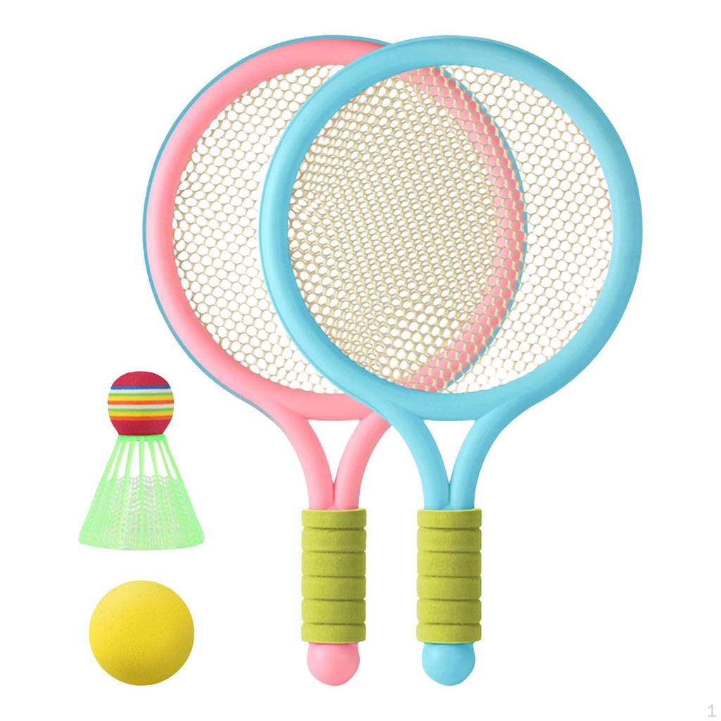 Tennis Rackets Set, Racquet with 1Pcs Balls, Badminton, for Children Outdoor and Indoor