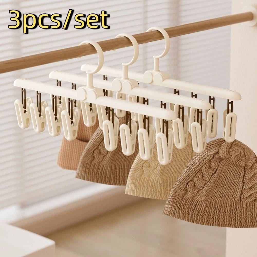 3 Pieces Non-Slip Sock Drying Rack Detachable Clothes Drying Rack Underwear Drying Clips  Balcony