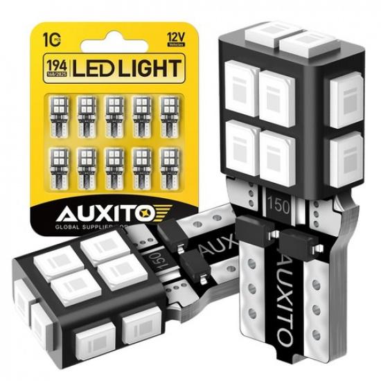 10X 2835 T10 168 Interior 194 LED License Dome Map Light Bulb Super Blue