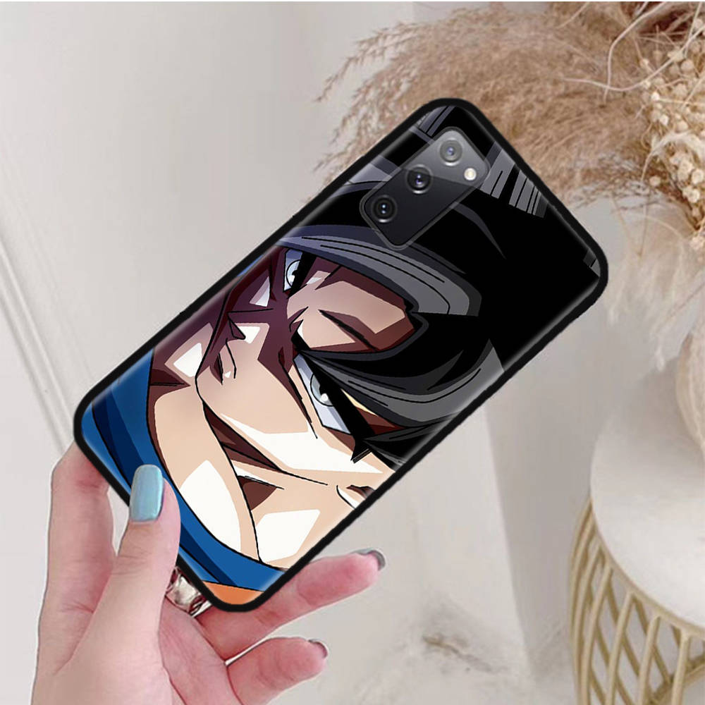 Husă Neagră pentru iPhone 16 15 Plus 14 13 12 11 Pro 8 6 SE XR XS Max P30 Nova 5T Y5P Y6 Y7 Y8P Y9 Realme C30 C33 C31 W-85 Dragon Ball Z