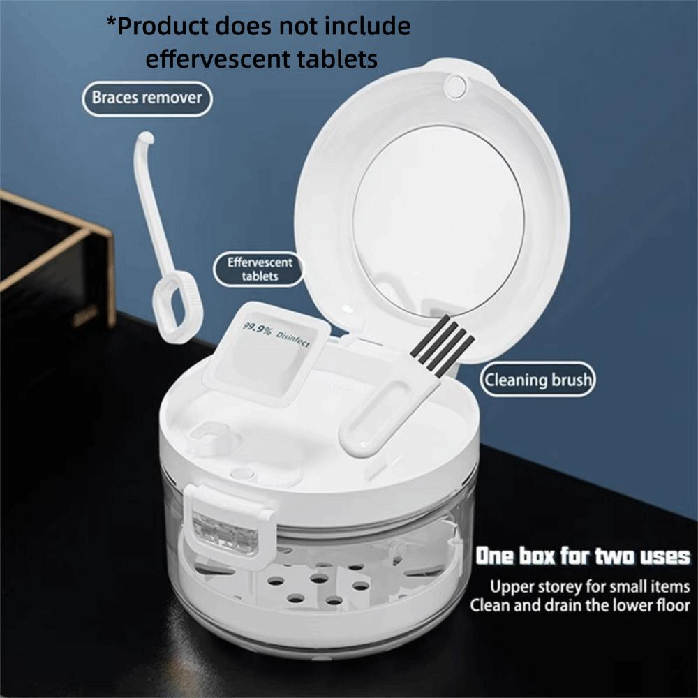 Leak-proof Orthodontic Retainer Box Magnetic Cap Invisible Teeth Container Dental Care