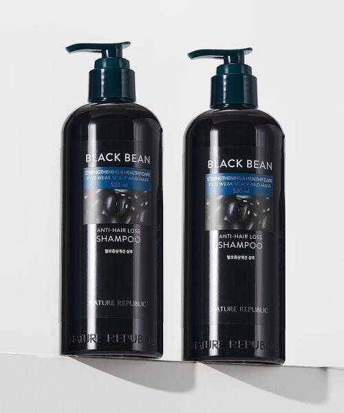 

Nature Republic [2 Pack] Black Bean Hair Loss Symptom Remediation Shampoo 520ml Shampoo PK5769