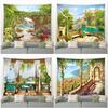 Plant and Flower Fantasy Scene Home Living Room Bedroom Decoration Tapestry Mandala Wall Hanging Hippie Bohemian Decorative