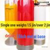 Large Red, White, & Yellow Cylinder Candle - Thick Household Lighting Candle