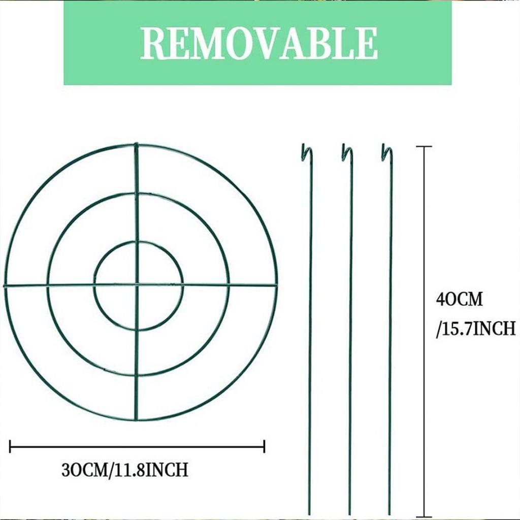 3 Pieces Peony Cages and Supports Peony Support Frame Plant Support Stakes Supports Hoops for Tomato Flopping Flowers Vegetables