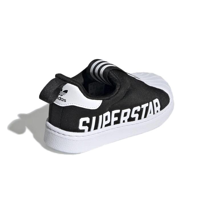Adidas Originals SUPERSTAR 360 X I Vintage Anti Kick Cushioning Low top Skateboard Shoes Black Infant And Toddler EG3408