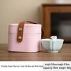 Pink Flower Petal Chinese Style Tea Cup for Personal Use