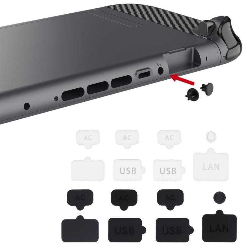 8Pcs Game Consoles Protective Silicone Plugs Dustproof Silicone Dust Plugs Set Not Scratch Design for Console 2 Consoles