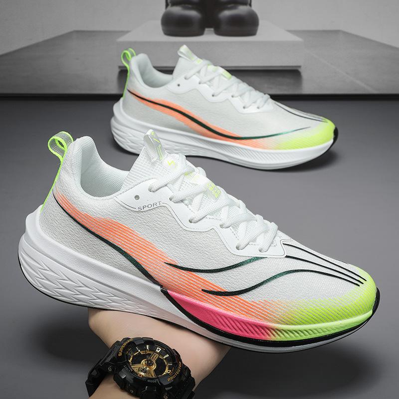 Spring and summer new marathon running shoes breathable mesh shock absorber AJ Feidian. Sneakers
